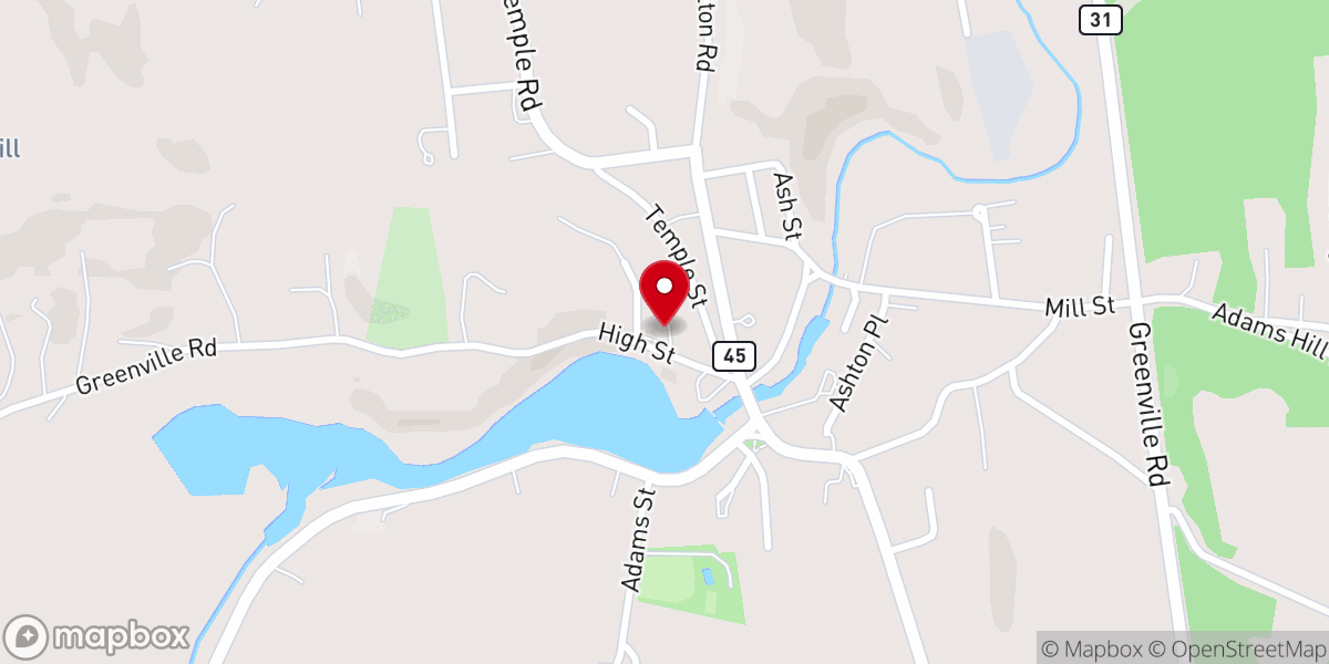 Map showing location of Sacred Heart Rectory