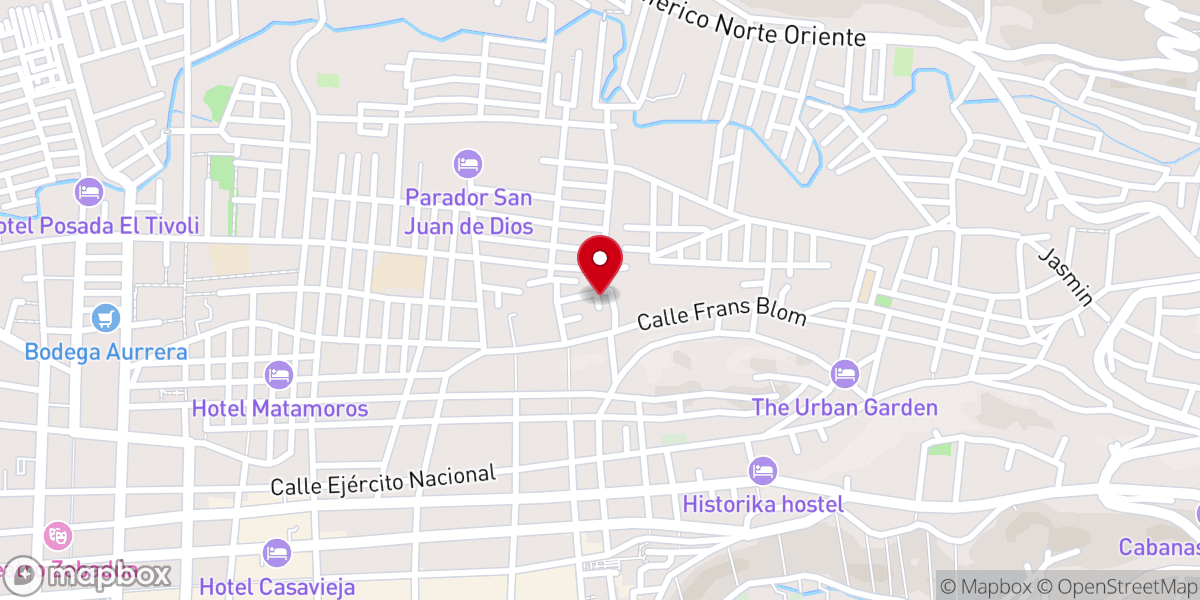 Map showing location of Ministerios Ebenezer