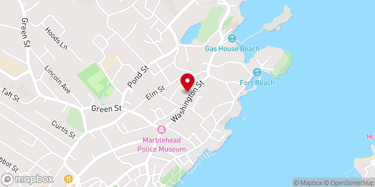 Map showing location of Old North Church