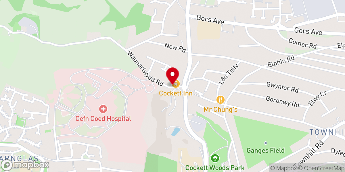 Map showing location of St Johns Christian Spiritualist Church