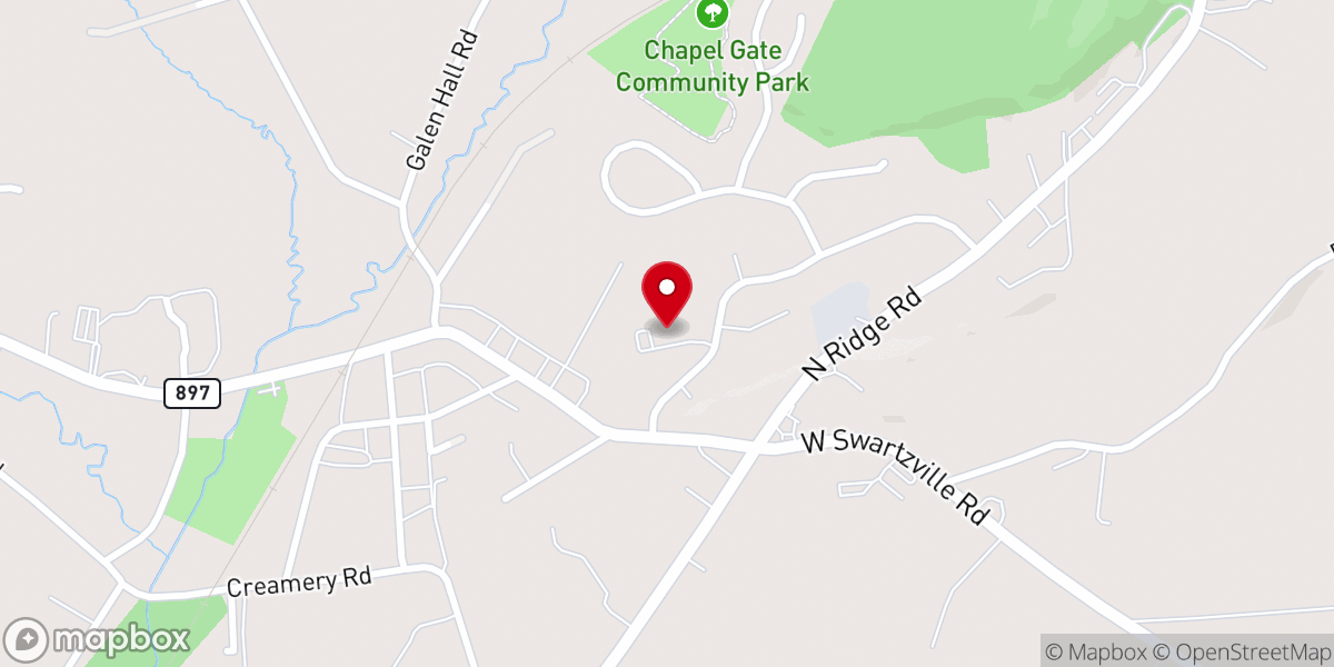 Map showing location of Living Water Mennonite