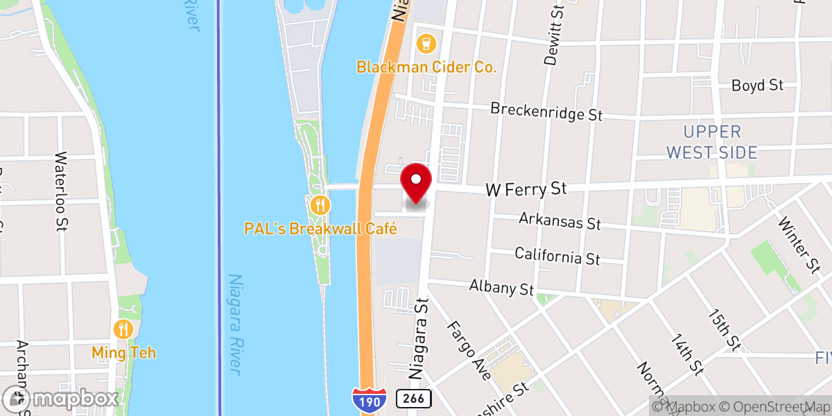 Map showing location of Christ Our Healer Inc