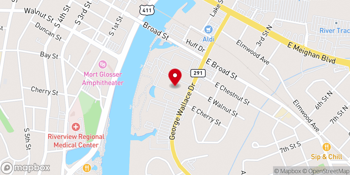 Map showing location of The People Place Church