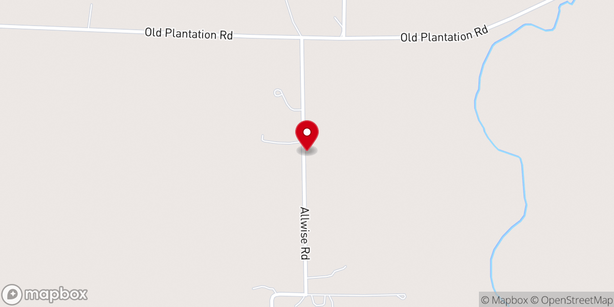 Map showing location of Allwise Missionary Baptist Church