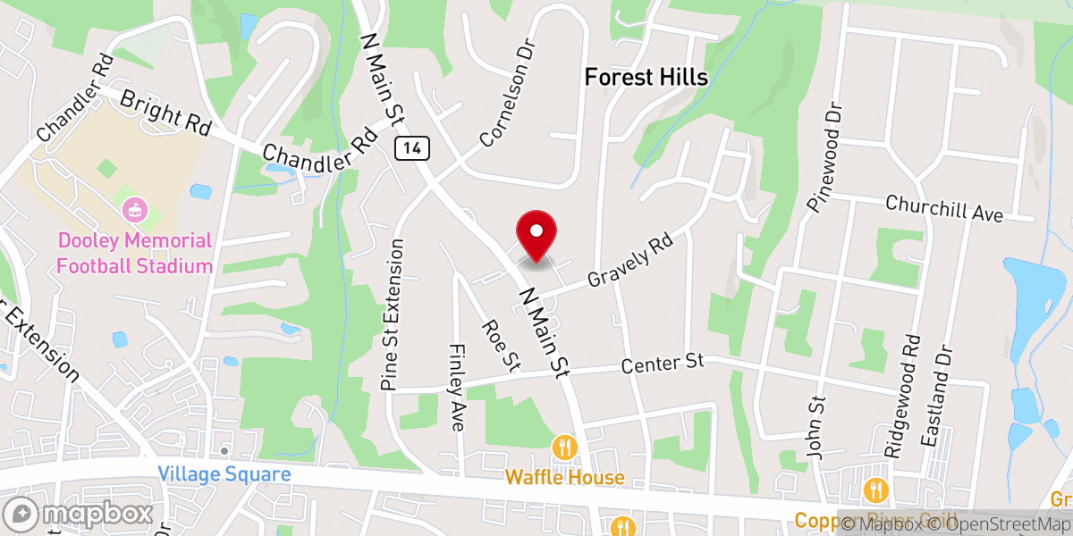 Map showing location of Resurrection Church