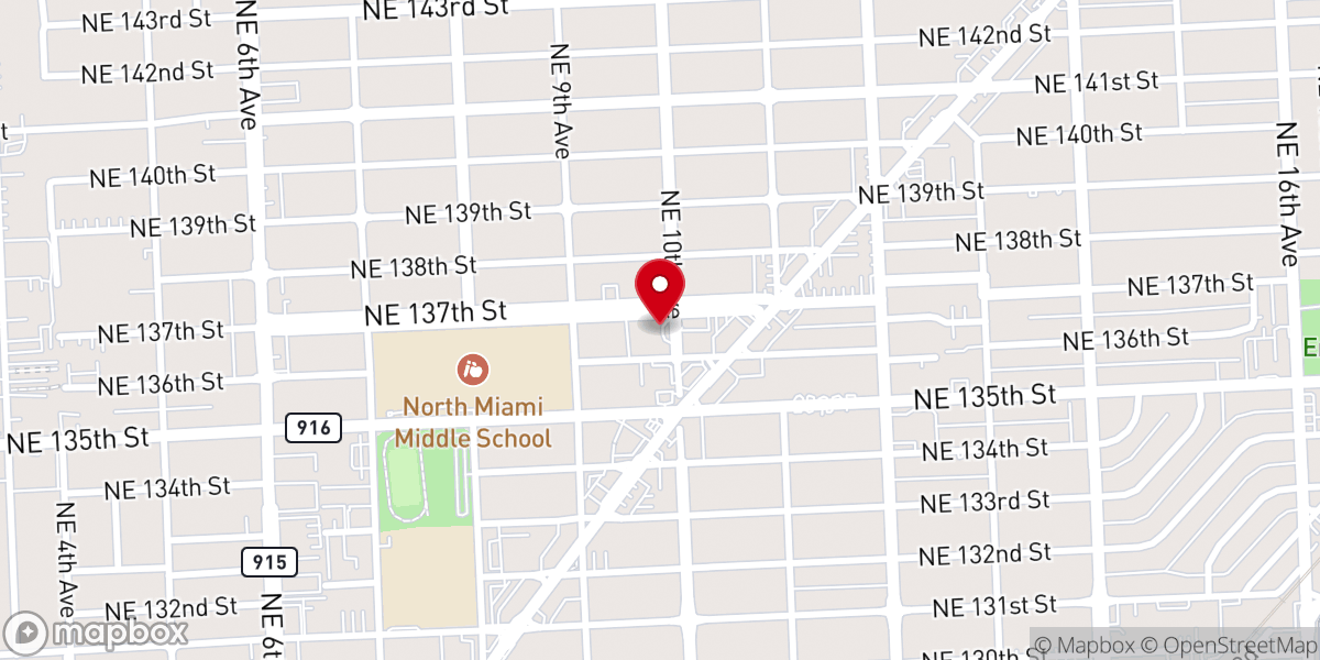 Map showing location of New Vision For Christ Ministries