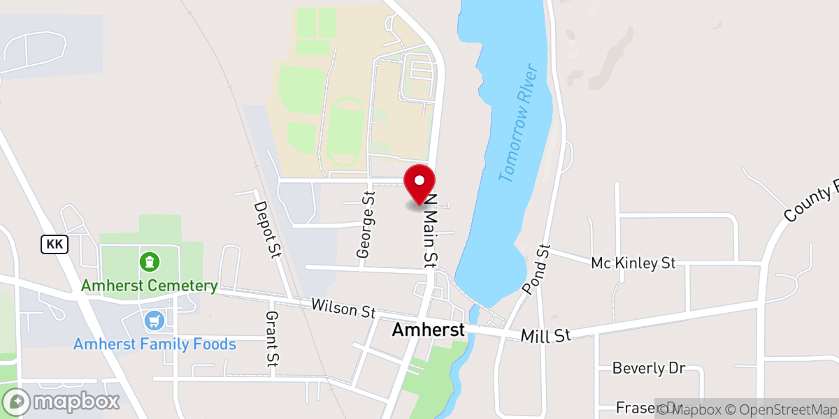 Map showing location of St Olaf's Episcopal Church