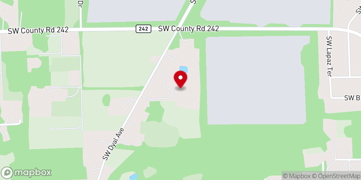 Map showing location of Christ Central