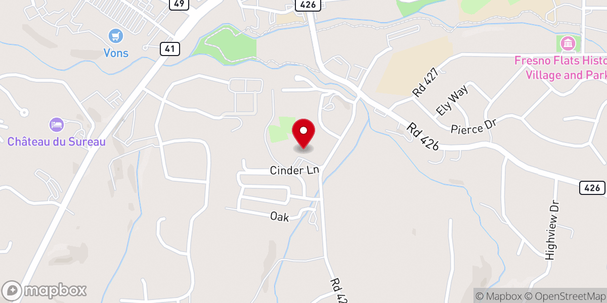 Map showing location of Christ Community Bible Church
