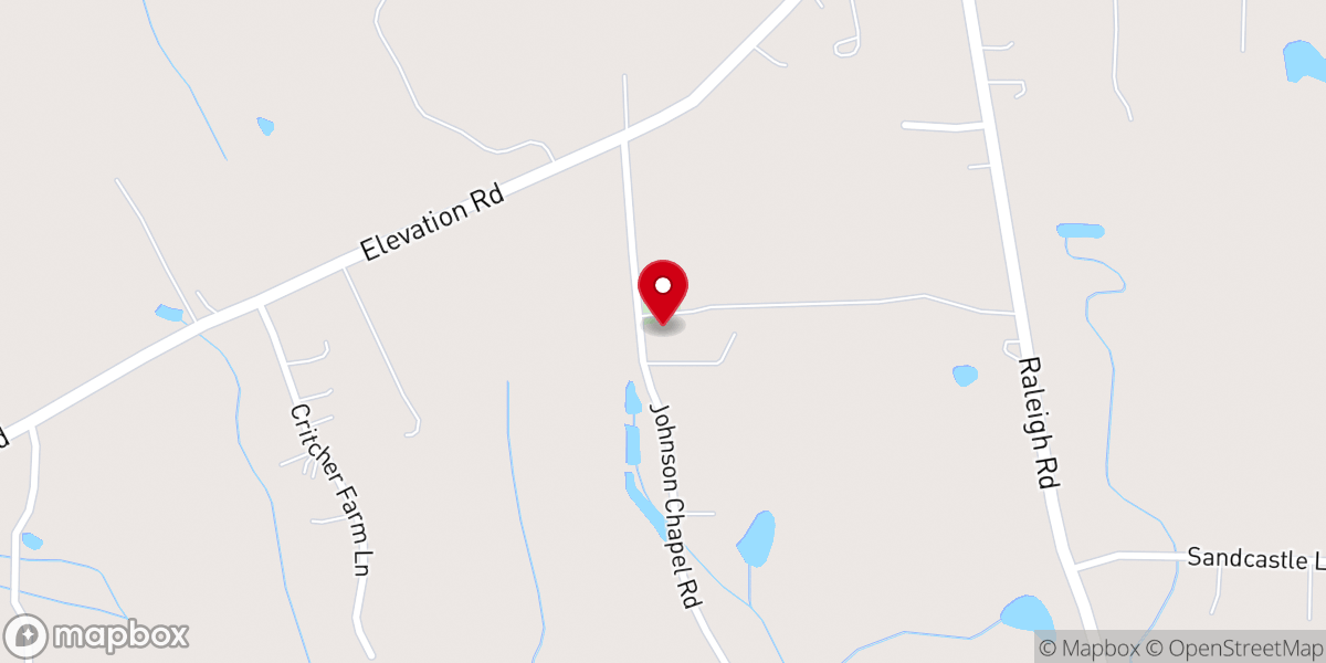 Map showing location of Johnsons Chapel