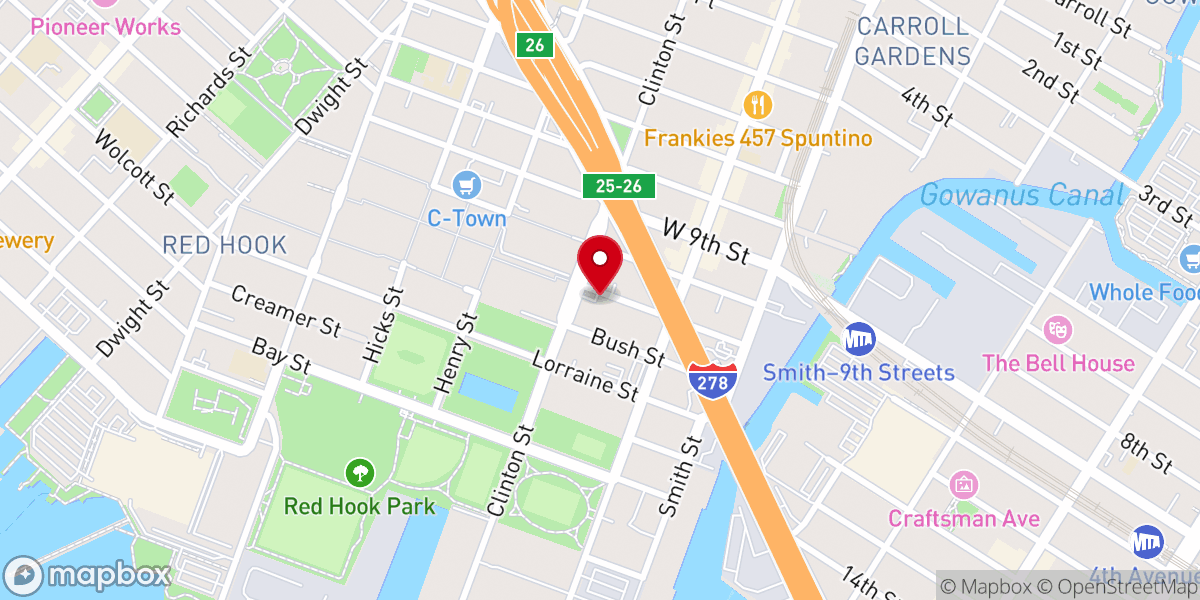 Map showing location of CSN Ny Inc