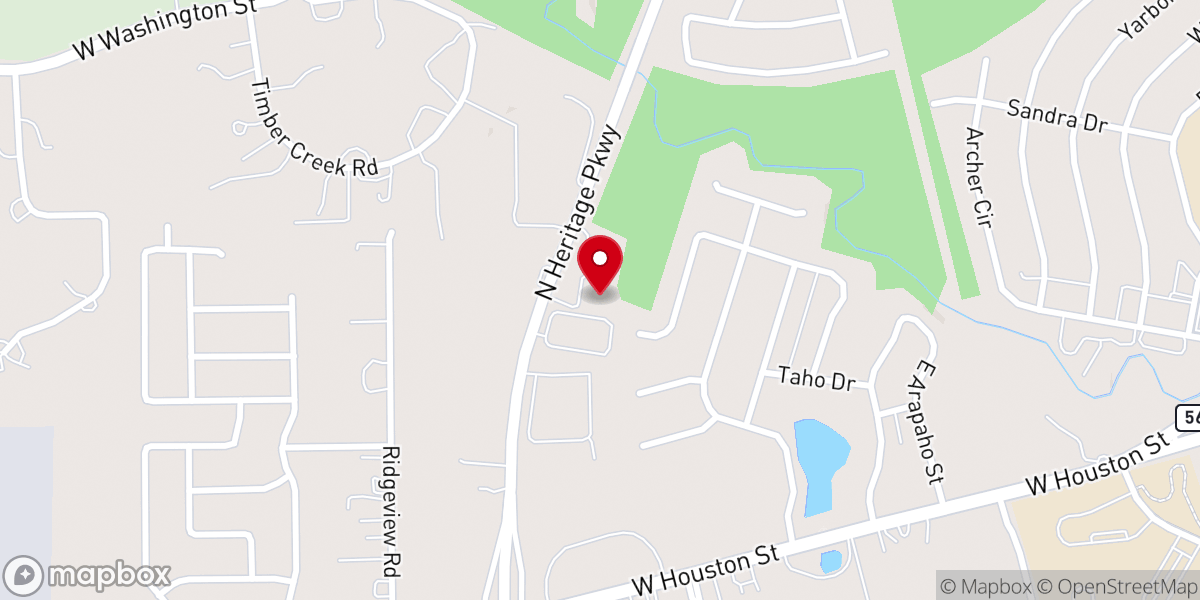 Map showing location of Church Sherman Tx - Heritage Nazarene Church