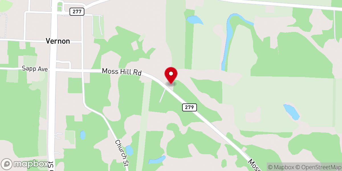 Map showing location of Shiloh Missionary Baptist Church