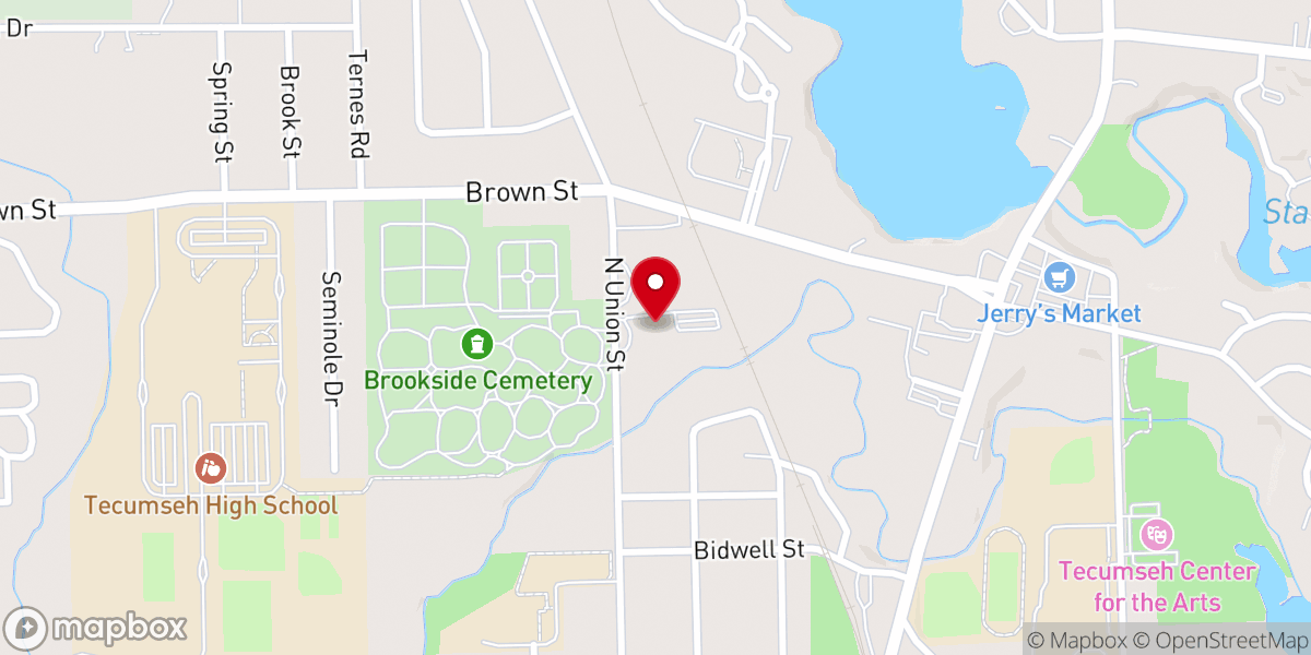 Map showing location of St. Elizabeth Catholic Church