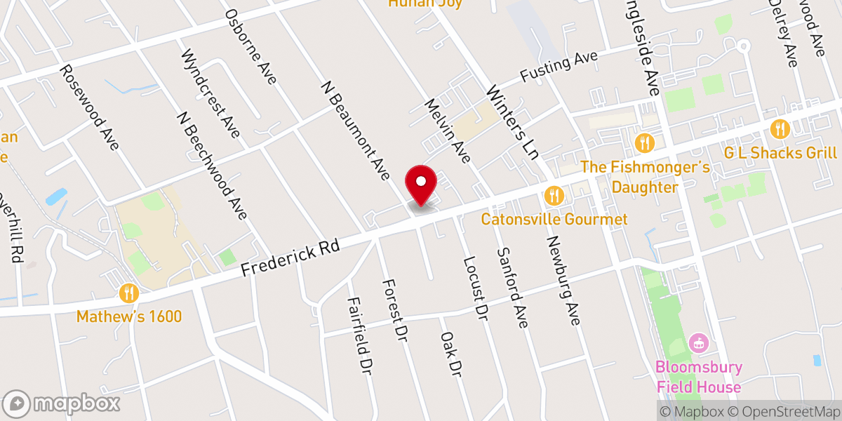 Map showing location of Knights of Columbus