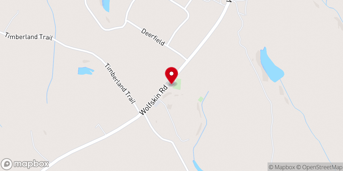Map showing location of Arnolds Grove Baptist Church