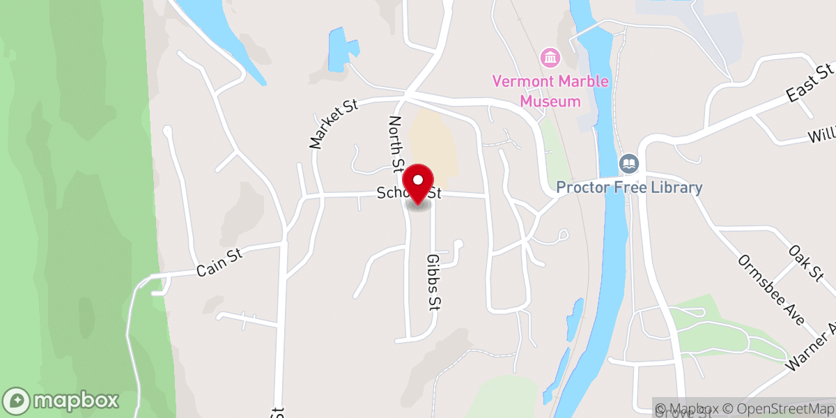 Map showing location of St Paul Lutheran Church