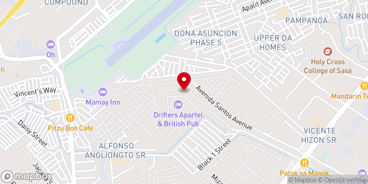 Map showing location of Nova Tierra Christian Fellowship