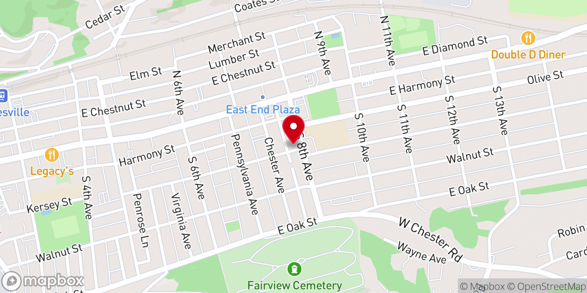 Map showing location of CityWell Church