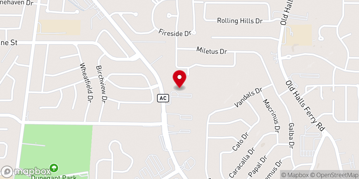 Map showing location of Olivet Missionary Baptist Church