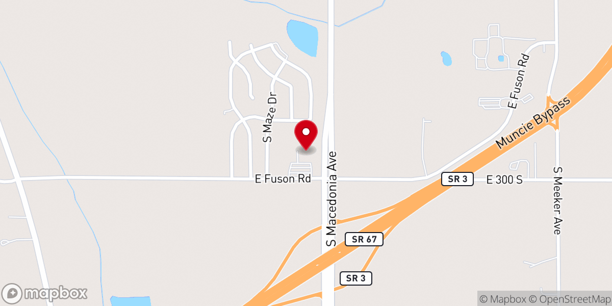 Map showing location of Bridgeway Christian Center