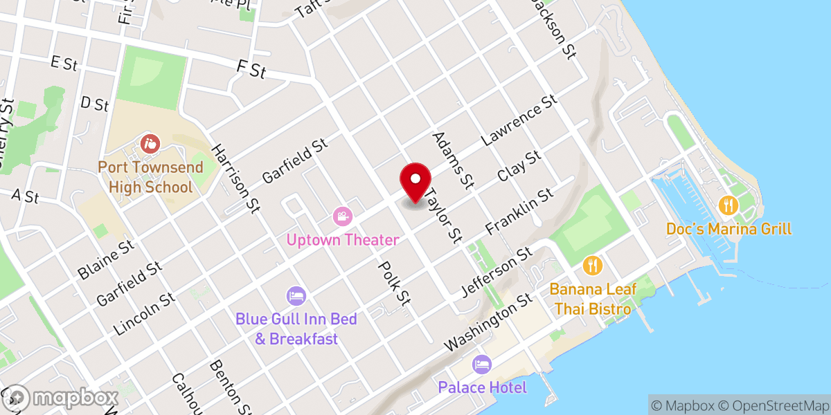 Map showing location of Port Townsend Playschool