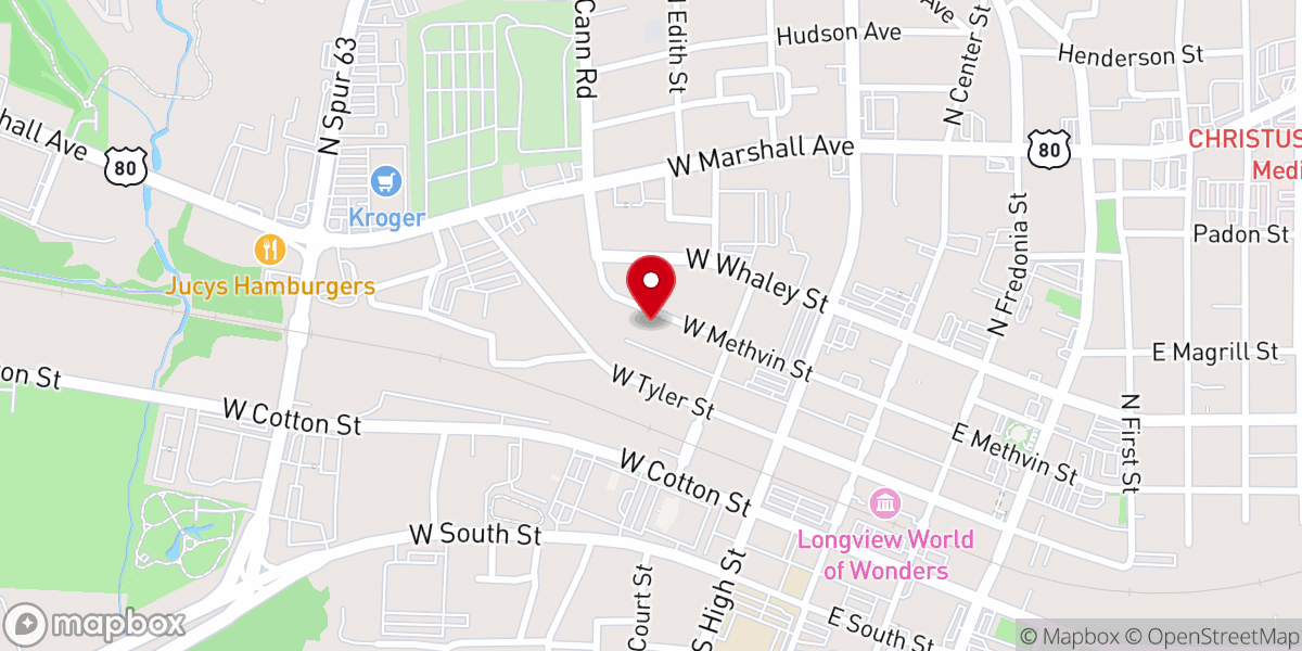 Map showing location of Good News Revival Center