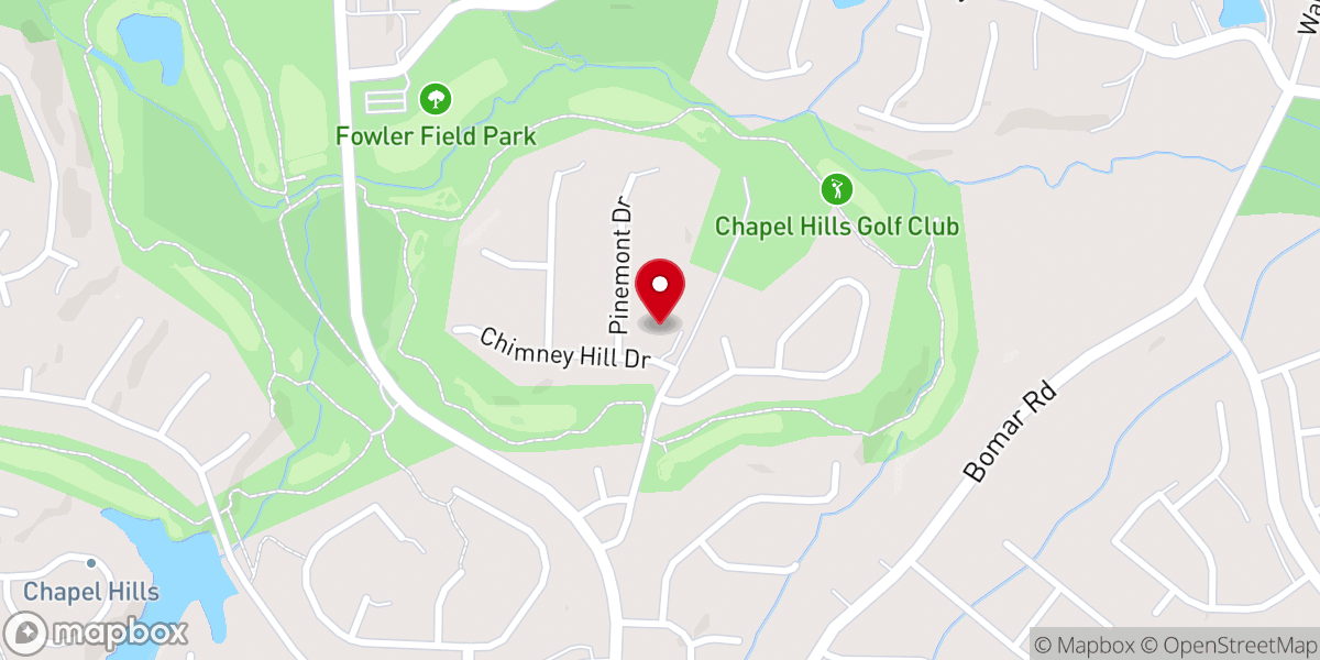 Map showing location of Rosemont At Chapel Hills