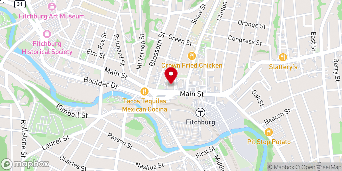 Map showing location of Rollstone Congregational Church, UCC
