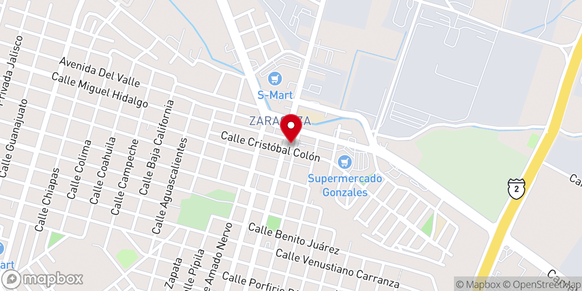 Map showing location of Parroquia Nuestra Señora Del Pilar
