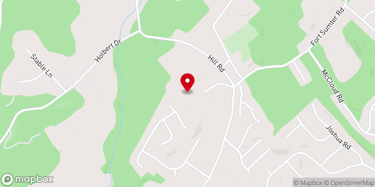 Map showing location of Salem Baptist Church