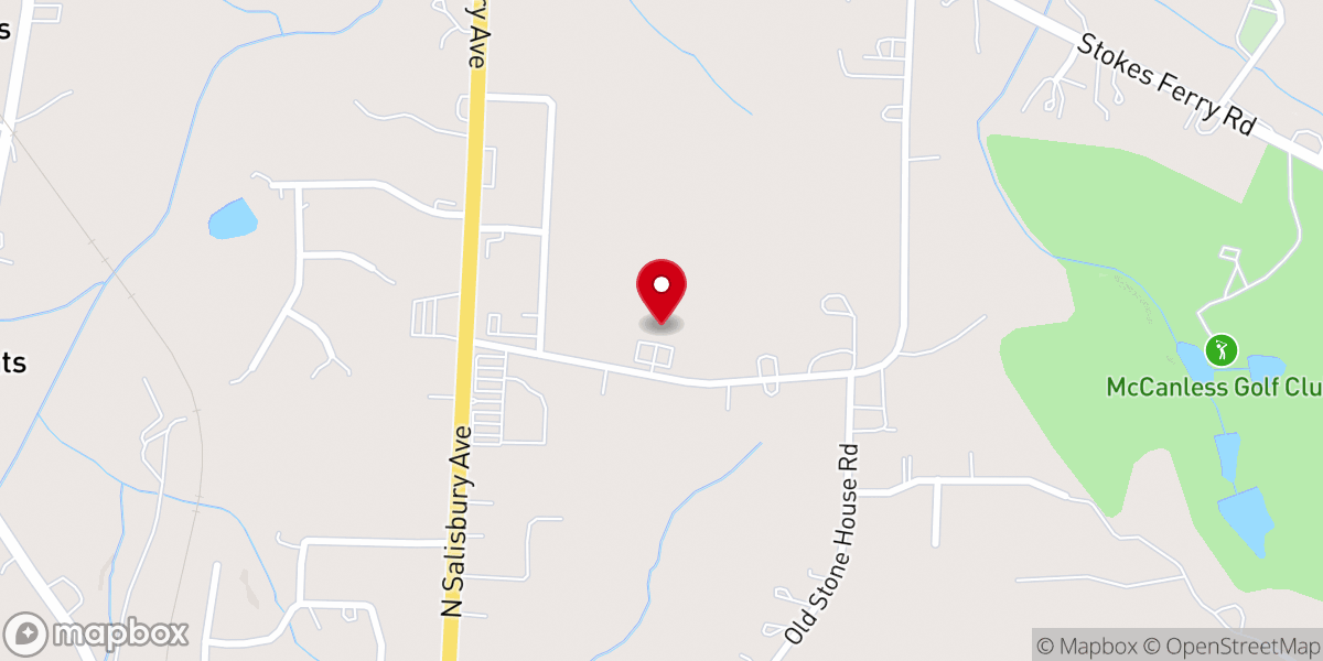 Map showing location of Safe Harbor Baptist Church
