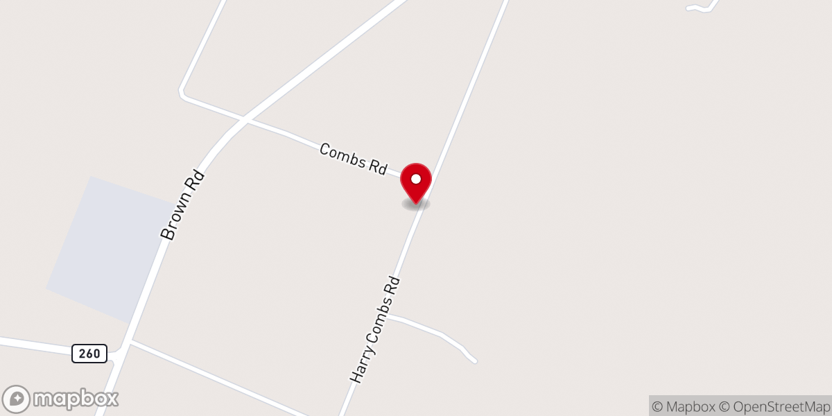 Map showing location of Pritchett's Chapel