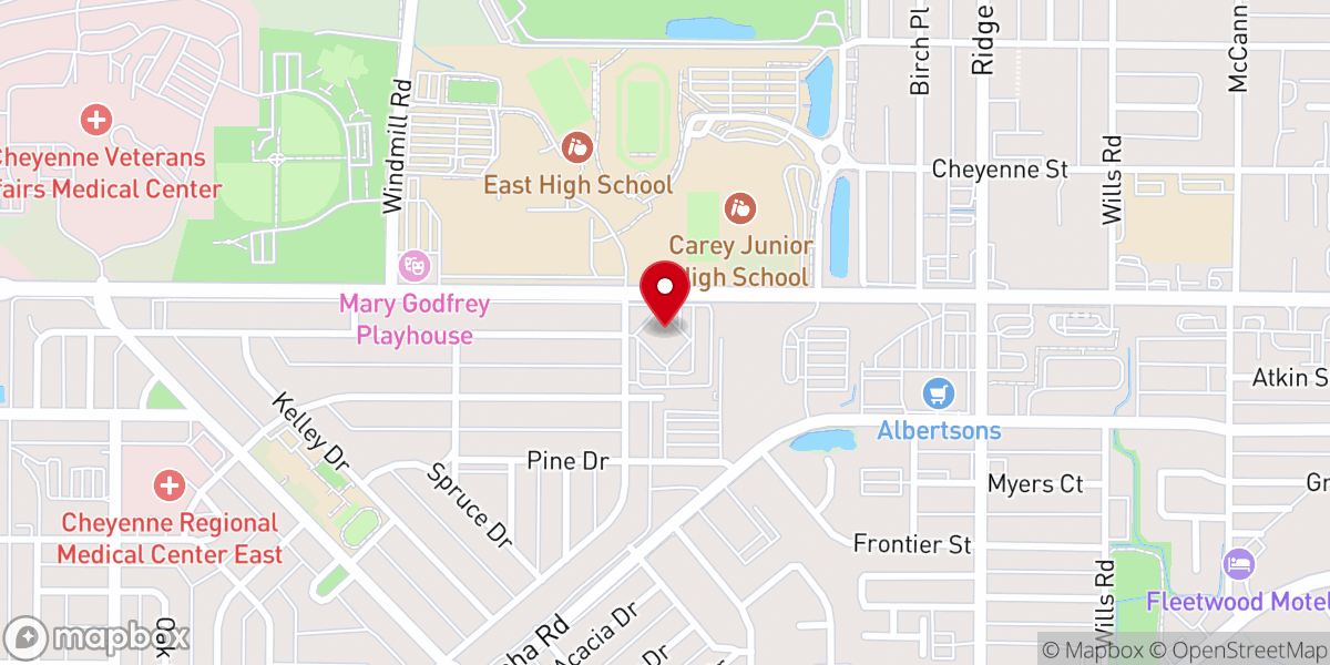 Map showing location of First Congregational Church