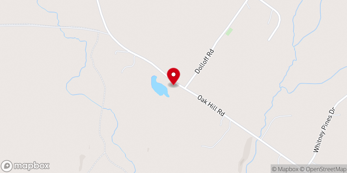 Map showing location of Holy Shiitake House