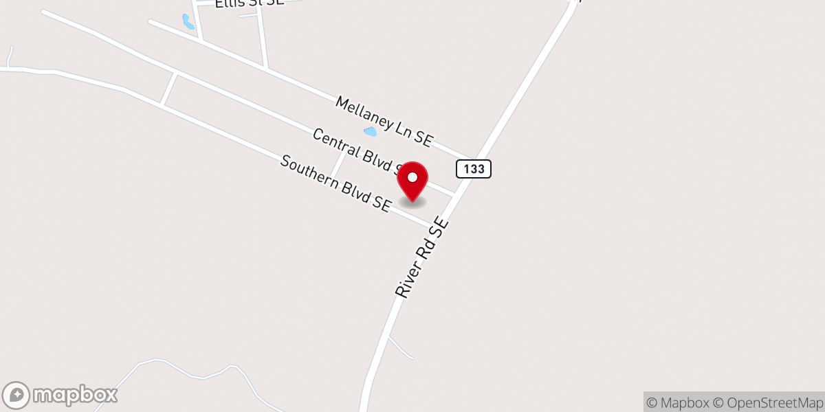 Map showing location of Bethlehem Missionary Baptist Church