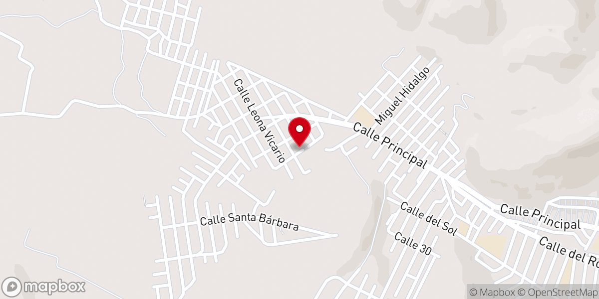 Map showing location of IECE Col. Josefa Ortiz de Dominguez Iglesia Evangélica Cristiana Espiritual