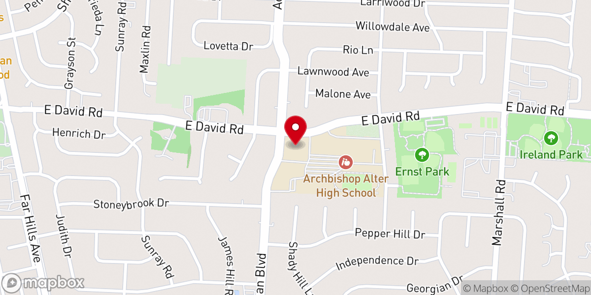Map showing location of St. Charles Borromeo