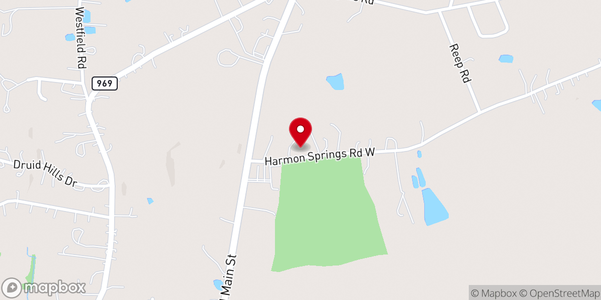 Map showing location of Word of Life Tabernacle Church