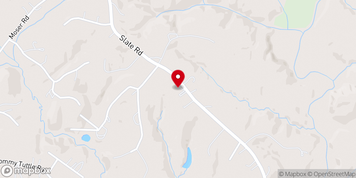 Map showing location of Mountain View Community Building