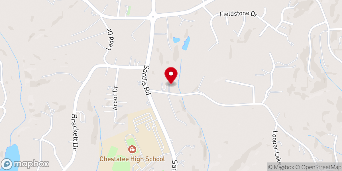 Map showing location of Canaan Church