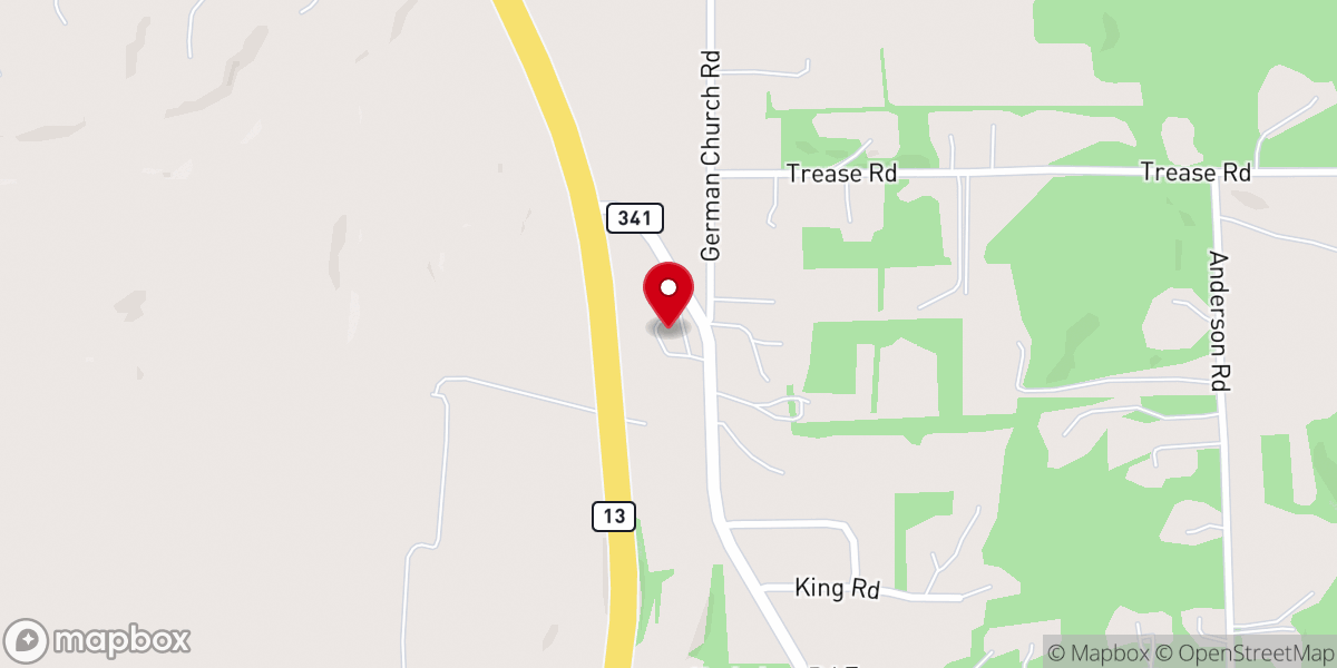 Map showing location of Chapel Hill Methodist Church