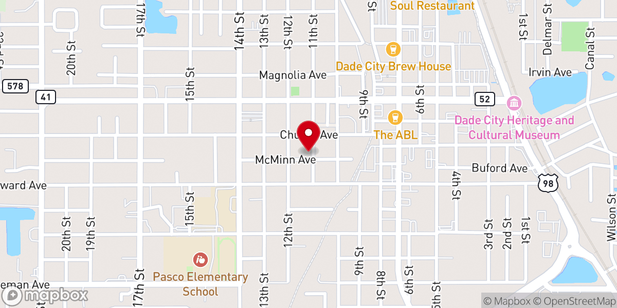 Map showing location of Wesley Creative School