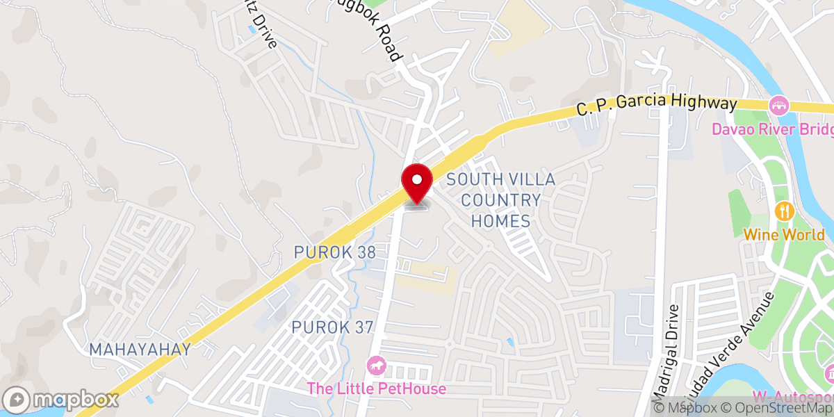 Map showing location of St. Francis of Assisi Parish