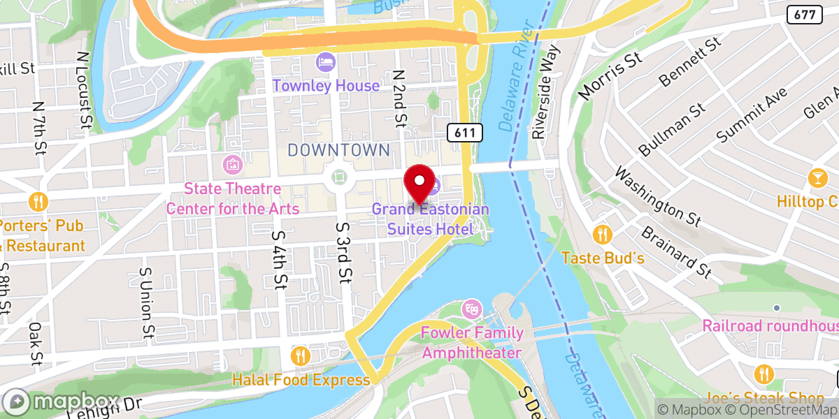 Map showing location of Cornerstone Church