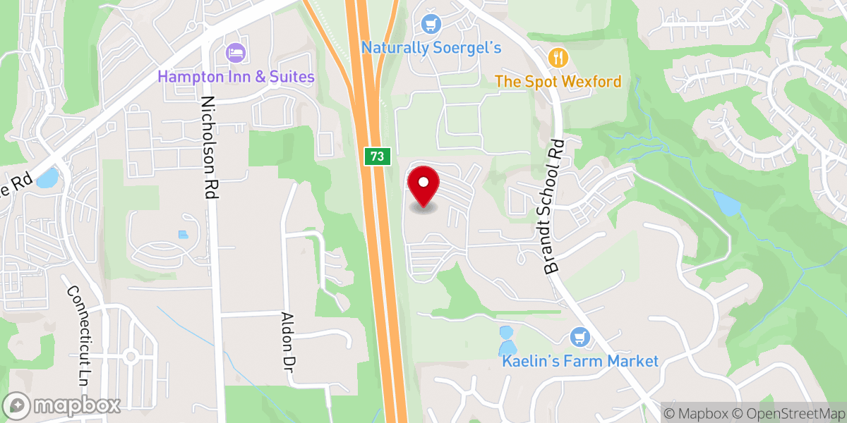 Map showing location of Orchard Hill Church - Wexford
