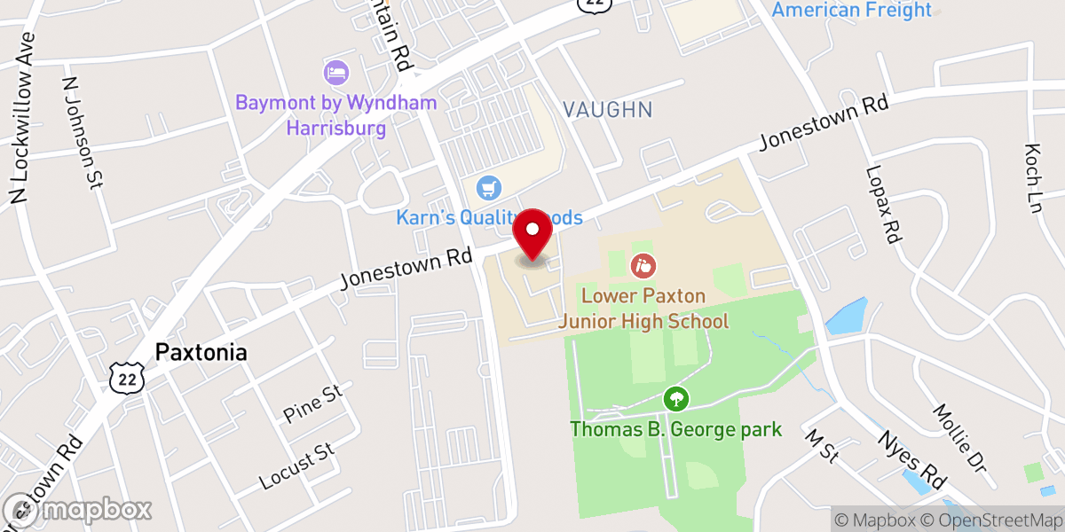 Map showing location of New Love in Christ Church