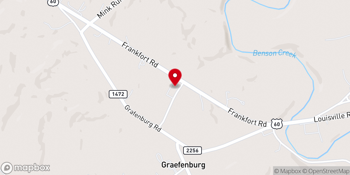 Map showing location of Graefenburg Baptist Church