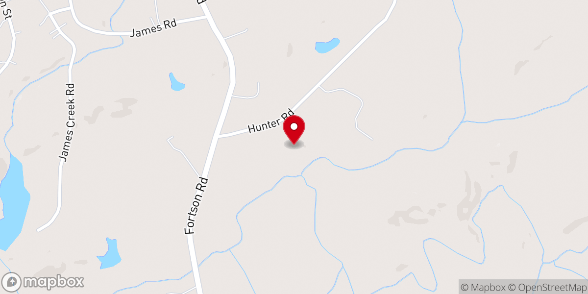 Map showing location of Hunter Road Baptist Church