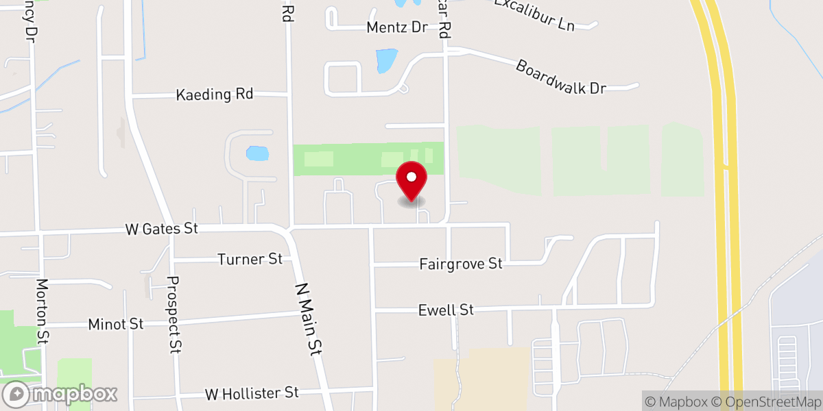 Map showing location of Harvest Fellowship of Romeo